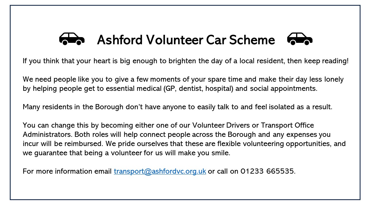 Ashford Volunteer Car Scheme
