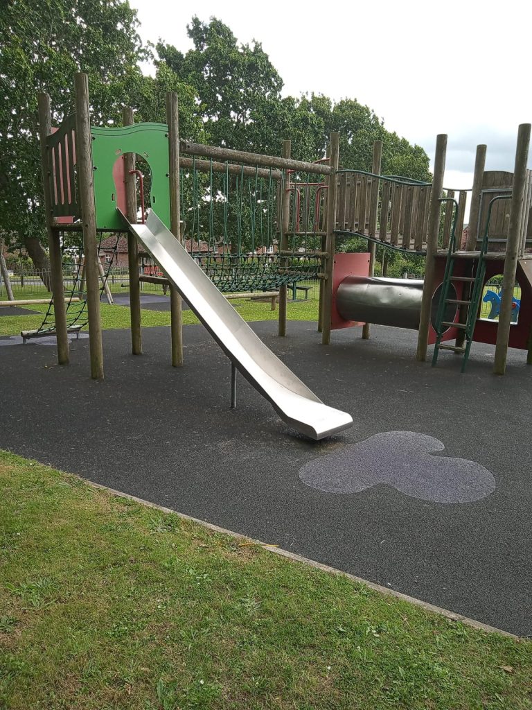 New slide in Old Wives Lees children's play area